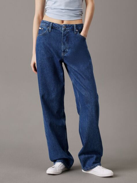 Denim Blugi Cu Croiala Lejera Anii 90  Femei