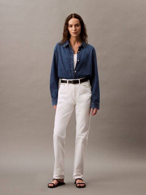 Denim Blugi Autentici Cu Croiala Slim Si Drepti  Femei