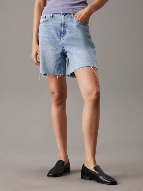 Denim Pantaloni Scurti Denim Tip Bermuda  Femei