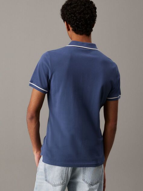Albastru Tricou Polo Slim  Barbati