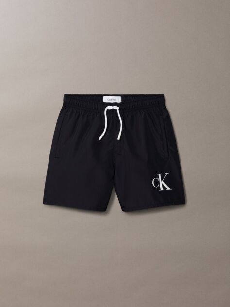 Negru Pantaloni Scurti De Baie Pentru Baieti - CK Monogram  Baieti