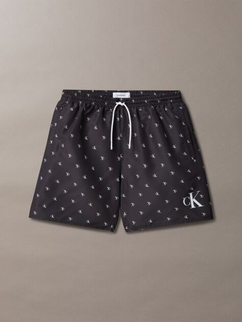 Negru Pantaloni Scurti De Baie Pentru Baieti - CK Monogram  Baieti