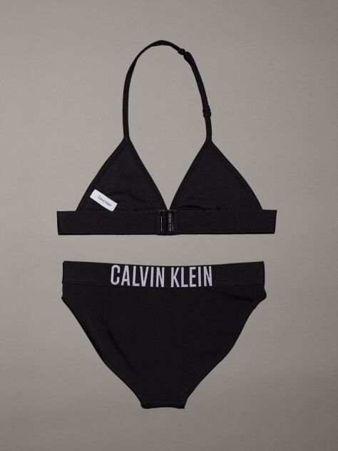 Negru Set Bikini Triunghi Pentru Fete - Intense Power  Fete