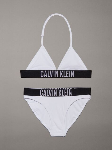 Alb Set Bikini Triunghi Pentru Fete - Intense Power  Fete