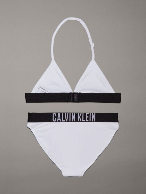 Alb Set Bikini Triunghi Pentru Fete - Intense Power  Fete