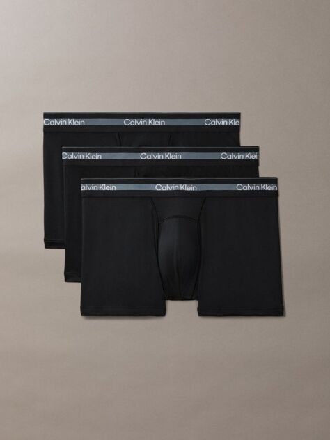 Black 3 Pack Trunks - Icon Active Mesh  Men