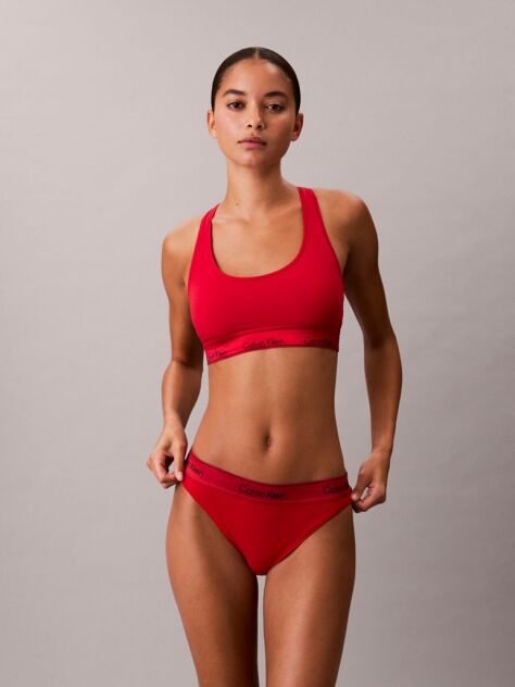 Rosu Bralette Fara Captuseala - Icon Cotton Modal  Femei