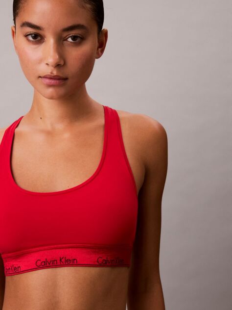 Rosu Bralette Fara Captuseala - Icon Cotton Modal  Femei