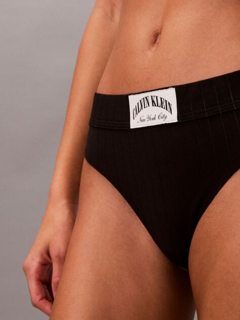 Negru Tanga - Heritage Classic Cotton  Femei
