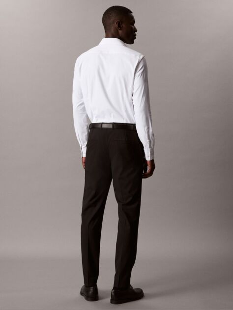 Alb Camasa Slim Fit Din Material Tehnic Active Performance  Barbati