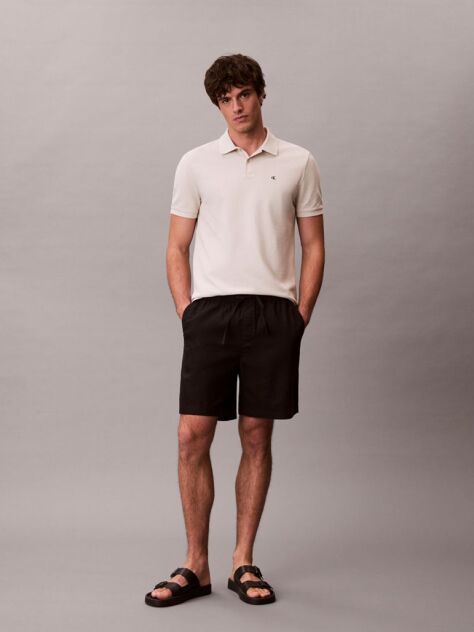 Bej Tricou Polo Din Bumbac Piqué  Barbati