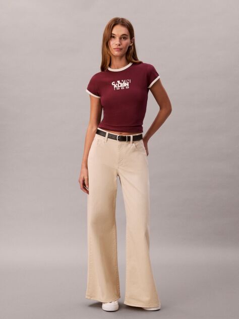 Rosu Tricou Cu Grafic Logo 1968  Femei