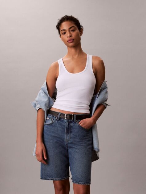 Denim Pantaloni Scurti Bermuda Din Denim  Femei