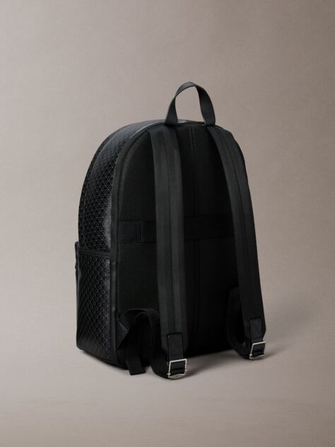Negru Rucsac Din Canvas Imprimat Cu Emblema Logo  Barbati