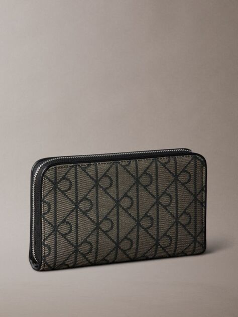 Multi Portofel Pentru Pasaport Din Jacquard Cu Logo Si Protectie RFID  Femei