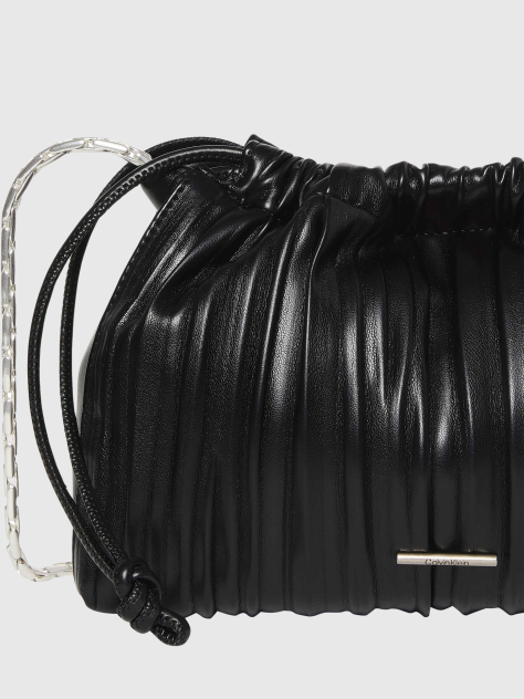 Negru Geanta Crossbody Plisata  Femei