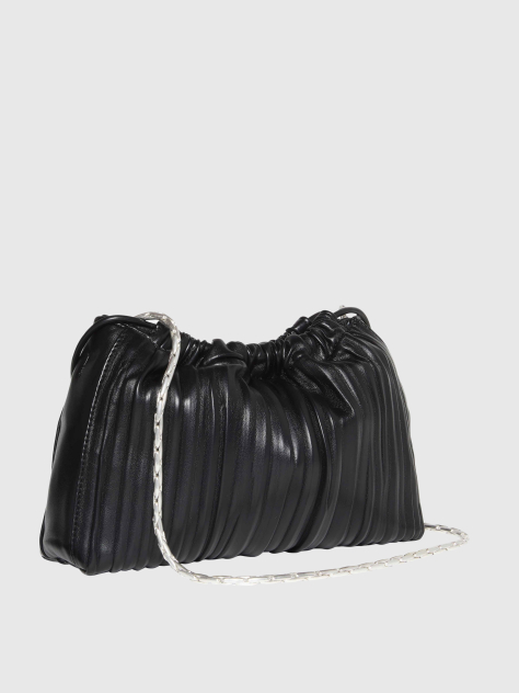 Negru Geanta Crossbody Plisata  Femei