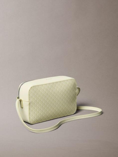 Verde Geanta Tip Camera Din Jacquard Cu Monograma Logo Integral  Femei