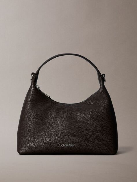 Maro Geanta Crossbody Texturata Cu Logo Pe Bareta  Femei
