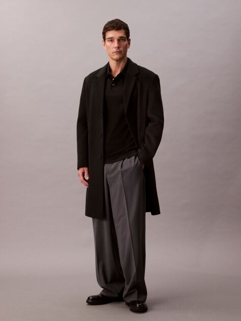 Black Pima Cotton Polo Shirt  Men