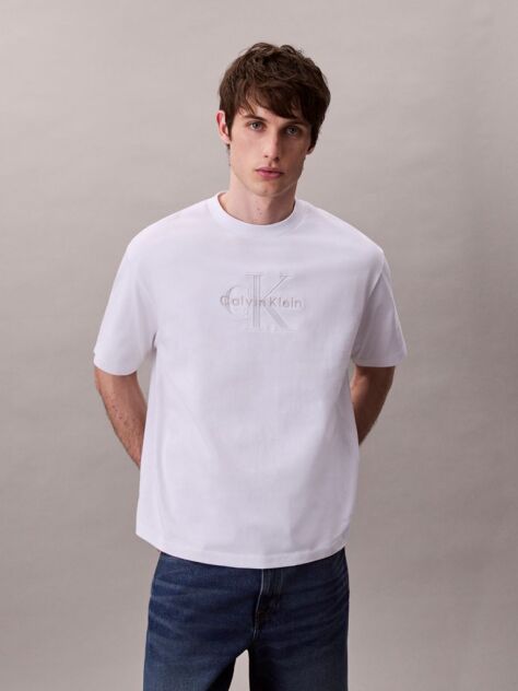 Alb Tricou Cu Maneca Scurta  Barbati