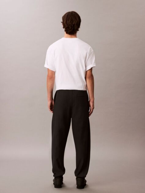 Negru Joggeri Din Premium Fleece  Barbati