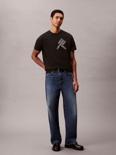Negru Tricou Cu Maneca Scurta  Barbati
