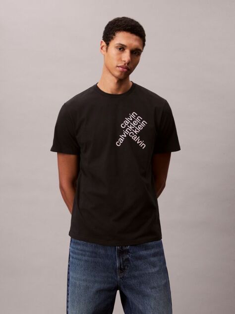 Negru Tricou Cu Maneca Scurta  Barbati