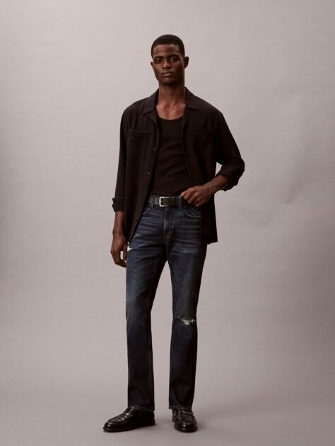 Denim Blugi Cu Croiala Slim  Barbati