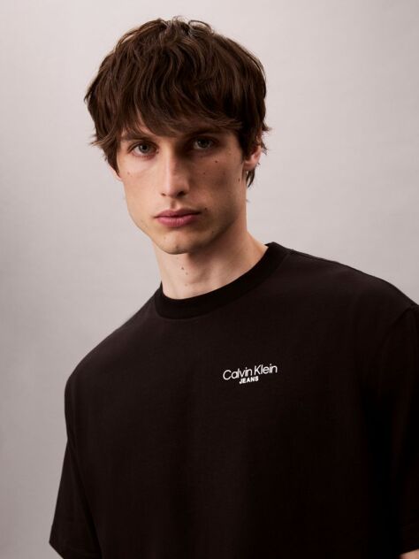 Black Back Logo T-shirt  Men