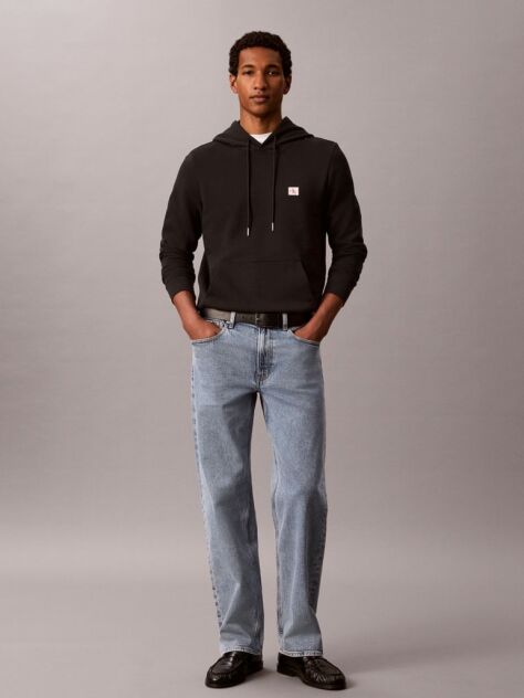 Negru Pantaloni Slim Din Material Tehnic  Barbati
