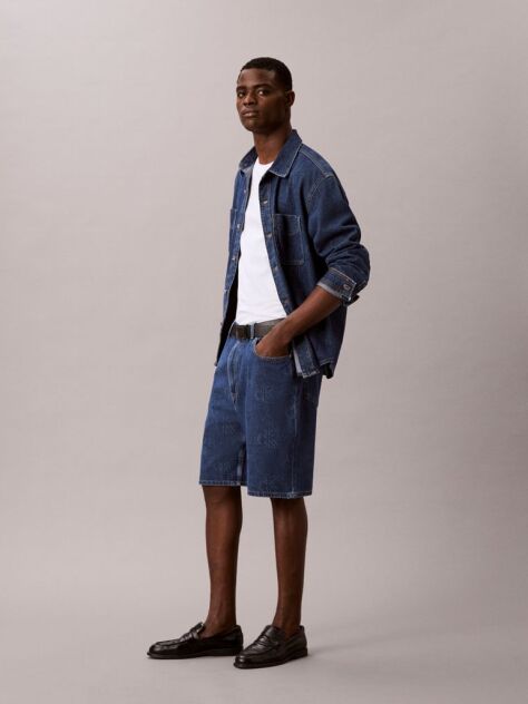 Denim Pantaloni Scurti Din Denim Cu Logo 90s  Barbati