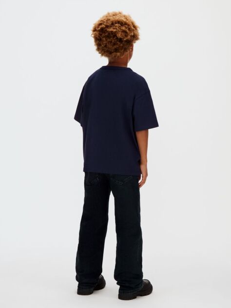 Albastru Tricou Cu Logo  Baieti