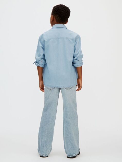 Denim Camasa Chambray Din Material Tesut  Baieti