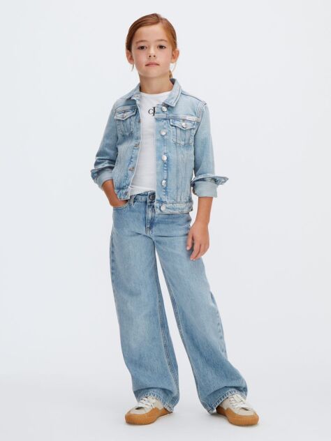 Denim Blugi Largi Lejeri  Fete