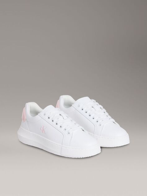 White Leather Trainers  Women