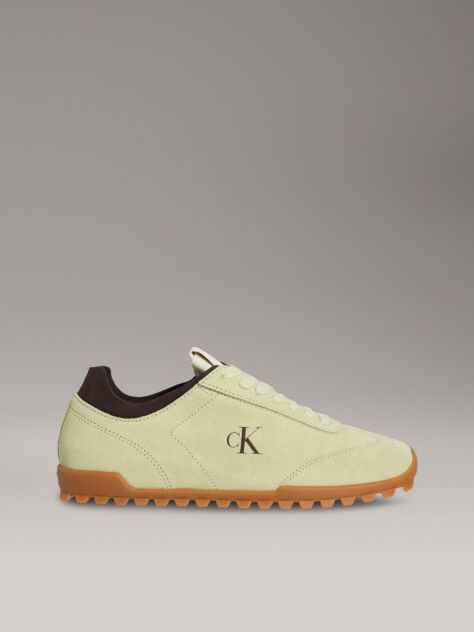 Green Suede Trainers  Women