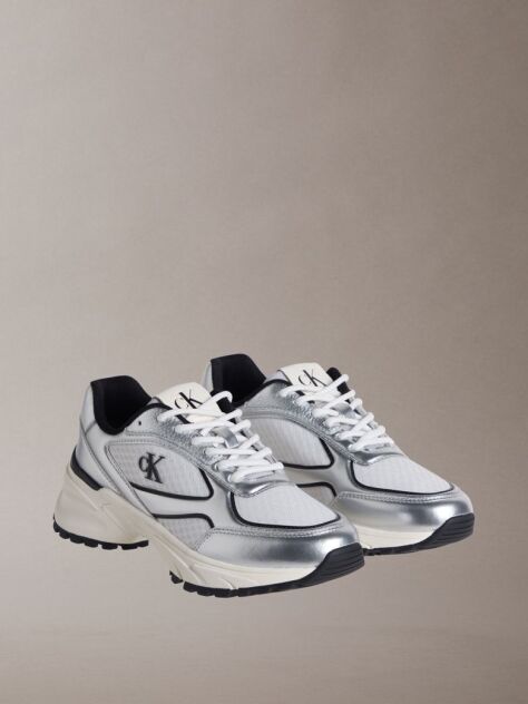 Argintiu Trailblazer —Adidasi Runner Din Mesh Mix  Femei