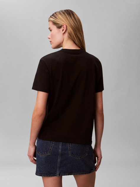 Black Tonal Logo Classic T-Shirt  Women