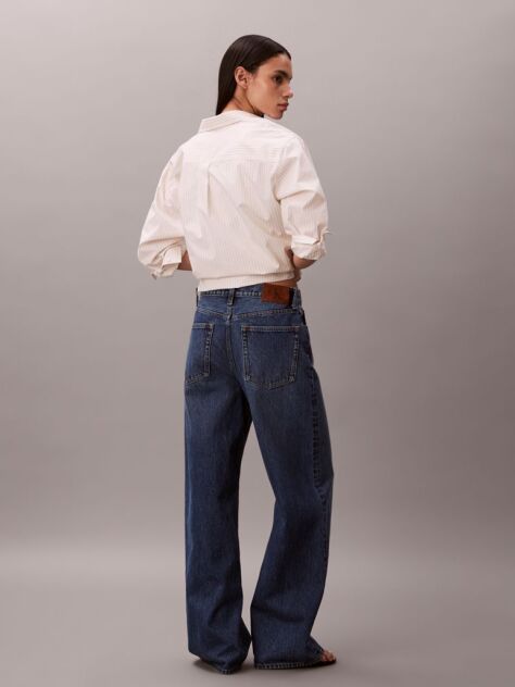 Denim Blugi Cu Croiala Wide Leg  Femei
