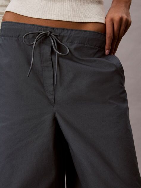 Albastru Pantaloni Din Ripstop Cu Snur Si Genunchi Cu Pense  Femei