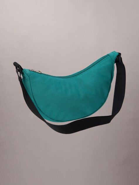 Verde Geanta Tip Banana Crossbody Din Material Textil Cu Logo Grafic  Barbati