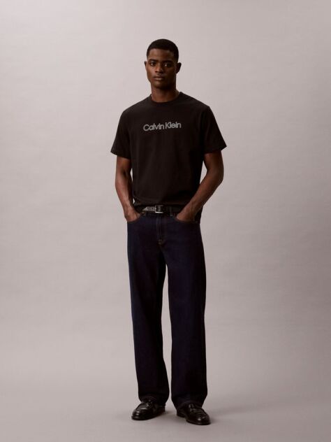 Black Relaxed Logo T-shirt  Men