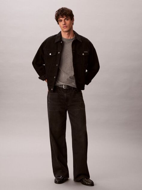 Grey Embroidered Monogram Relaxed T-Shirt  Men