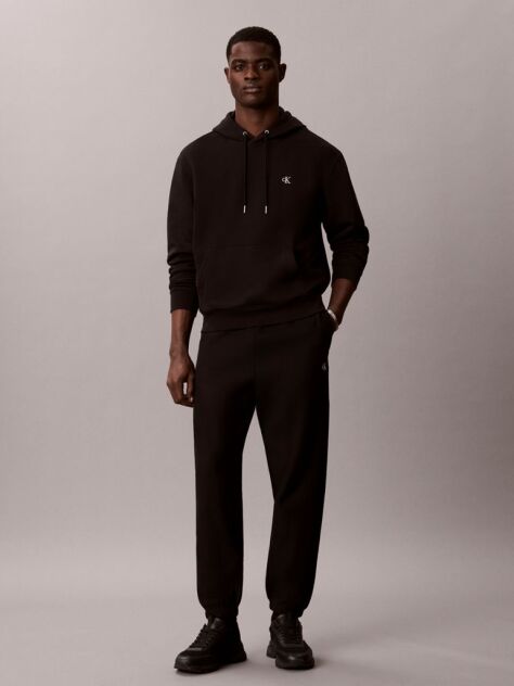 Negru Joggeri Din Premium Fleece  Barbati