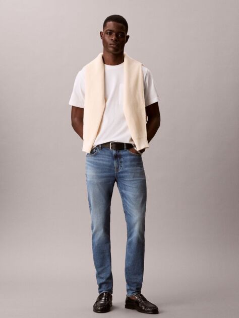 Denim Blugi Slim Cu Croiala Conica  Barbati