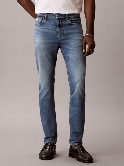 Denim Blugi Slim Cu Croiala Conica  Barbati