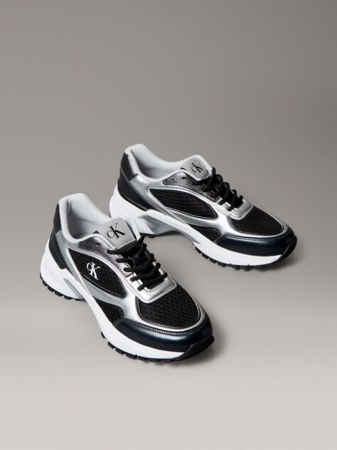 Negru Trailblazer —Adidasi Runner Din Mesh Mix  Barbati