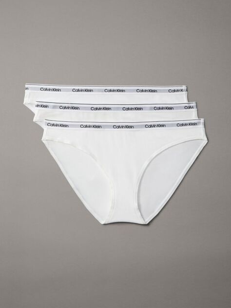 Alb Set 3 Slipuri Tip Bikini Cu Talie Joasa  Femei