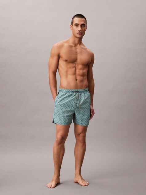 Verde Pantaloni Scurti De Inot Simpli  Barbati
